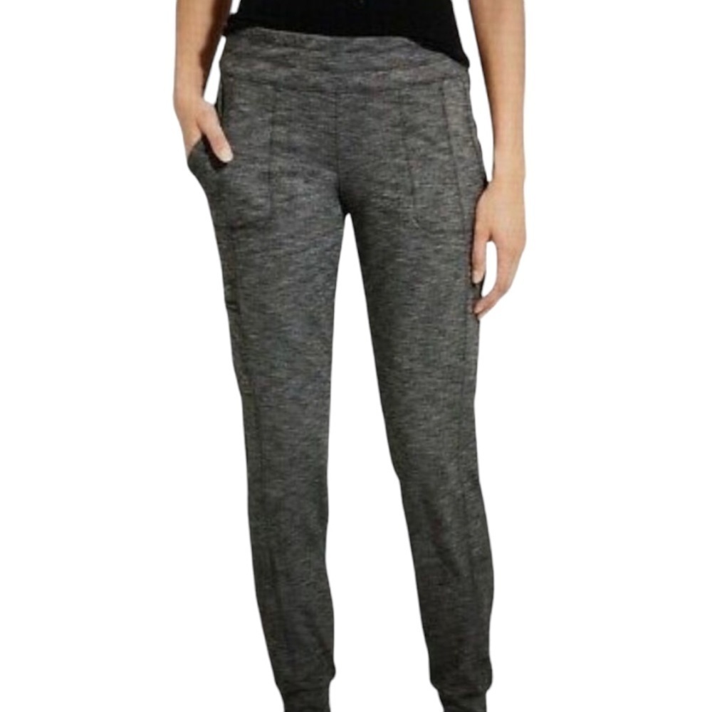 Athleta Gray Space Dye Metro Joggers Active Athletic Women’s Large - Picture 2 of 13